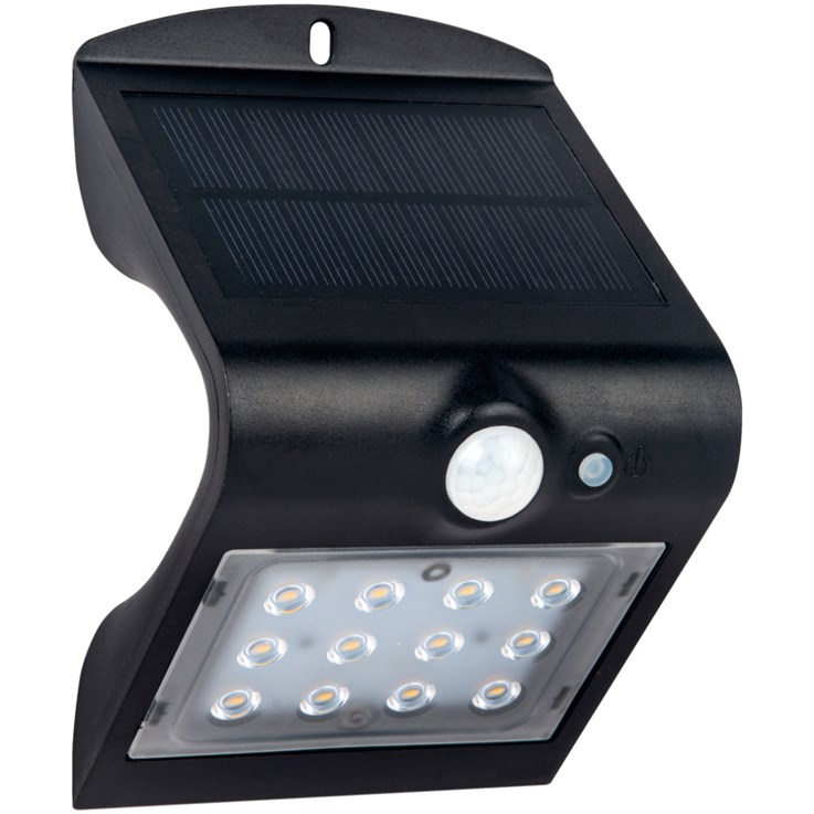 Luceco 1.5W LED Solar Light Black LEXS22B40-01 220lm